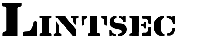 Schriftart Lintsec: Mehr Infos & Vorschau Generator TTF: Lintsec Schriftart