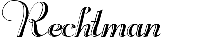 Schriftart Rechtman: Mehr Infos & Vorschau Generator TTF: Rechtman Schriftart