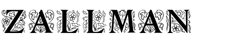 Schriftart Zallman Caps: Mehr Infos & Vorschau Generator TTF: Zallman Caps Schriftart