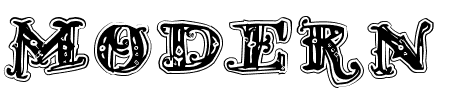 TTF: D Old Modern 2 Schriftart