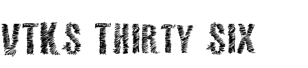 Schriftart VTKS 36: Mehr Infos & Vorschau Generator TTF: VTKS 36 Schriftart
