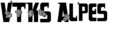 Schriftart VTKS Alpes: Mehr Infos & Vorschau Generator TTF: VTKS Alpes Schriftart