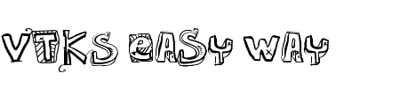 Font VTKS Easy Way: Mehr Infos & Zeichen Übersicht TTF: VTKS Easy Way Font