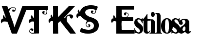 Schriftart VTKS Estilosa: Mehr Infos & Vorschau Generator TTF: VTKS Estilosa Schriftart