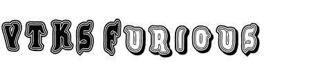 Font VTKS Furious: Mehr Infos & Zeichen Übersicht TTF: VTKS Furious Font