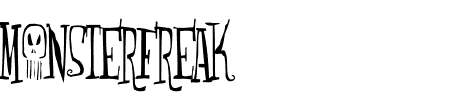 Schriftart Monsterfreak: Mehr Infos & Zeichen Übersicht TTF: Monsterfreak Schriftart