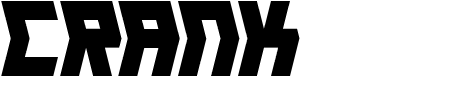 Schriftart Crank: Mehr Infos & Vorschau Generator TTF: Crank Schriftart