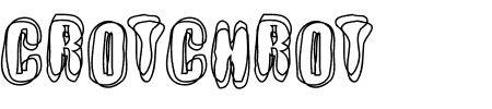 Schriftart Crotchrot: Mehr Infos & Vorschau Generator TTF: Crotchrot Schriftart