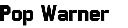 Schriftart Pop Warner: Mehr Infos & Vorschau Generator TTF: Pop Warner Schriftart