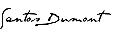 TTF: Santos Dumont Schriftart