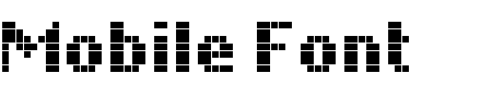 Schriftart Mobile Font: Mehr Infos & Vorschau Generator TTF: Mobile Font Schriftart