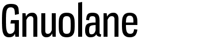 Font Gnuolane: Mehr Infos & Zeichen Übersicht TTF: Gnuolane Font