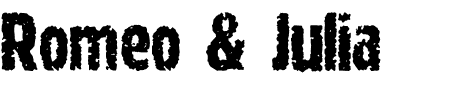 TTF: Romeo & Julia Schriftart