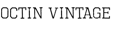 TTF: Octin Vintage Free Font