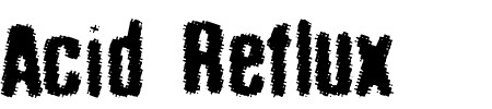 Font Acid Reflux: Mehr Infos & Zeichen Übersicht TTF: Acid Reflux Font