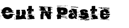 TTF: Cut N Paste Font