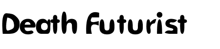 TTF: Death Futurist Schriftart