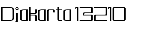 TTF: Djakarta 13210 Schriftart