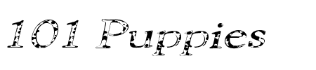TTF: 101 Puppies Schriftart