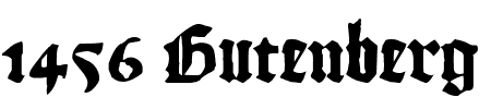 TTF: 1456 Gutenberg Font