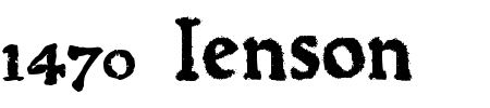 Font 1470 Jenson: Mehr Infos & Zeichen Übersicht TTF: 1470 Jenson Font