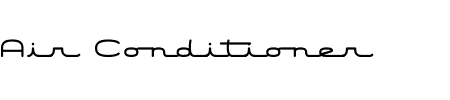 Schriftart Air Conditioner: Mehr Infos & Vorschau Generator TTF: Air Conditioner Schriftart