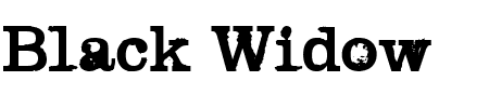 TTF: Black Widow Font