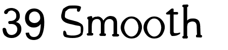 Font 39 Smooth: Mehr Infos & Zeichen Übersicht TTF: 39 Smooth Font