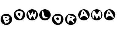 Schrift BowlORama: Mehr Infos & Zeichen Übersicht TTF: BowlORama Schrift