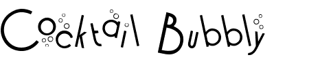 Font Cocktail Bubbly: Mehr Infos & Zeichen Übersicht TTF: Cocktail Bubbly Font
