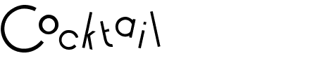 Schriftart Cocktail: Mehr Infos & Vorschau Generator TTF: Cocktail Schriftart