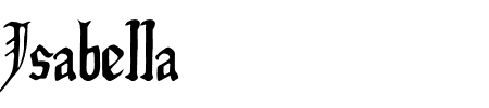 Schriftart Isabella: Mehr Infos & Vorschau Generator TTF: Isabella Schriftart