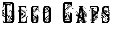 Schriftart Deco Caps: Mehr Infos & Vorschau Generator TTF: Deco Caps Schriftart