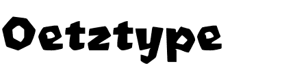 Schriftart Oetztype: Mehr Infos & Vorschau Generator TTF: Oetztype Schriftart