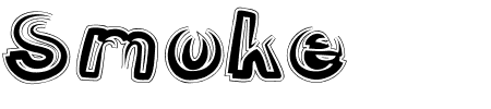 TTF: Smoke Shadow Contour Schriftart
