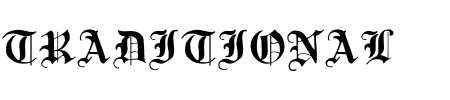 TTF: Traditional Gothic, 17th c. Font