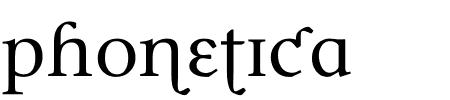 Schriftart Phonetica: Mehr Infos & Zeichen Übersicht TTF: Phonetica Schriftart