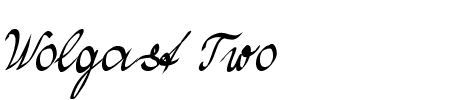 TTF: Wolgast Two Font