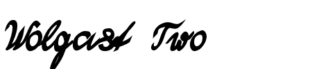 Wolgast Two Bold Schriftart