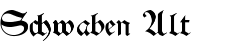 TTF: Schwaben Alt Schrift