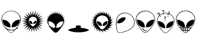 Schrift Alienator: Mehr Infos & Zeichen Übersicht TTF: Alienator Schrift
