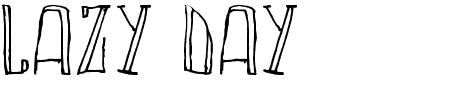 TTF: Lazy Day Font