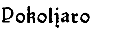 Schriftart Pokoljaro: Mehr Infos & Vorschau Generator TTF: Pokoljaro Schriftart