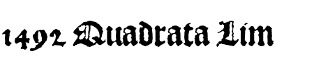 Font 1492 Quadrata Lim: Mehr Infos & Zeichen Übersicht TTF: 1492 Quadrata Lim Font