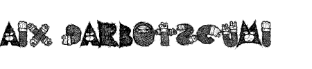 Schrift AIxDARBOTZCUMI: Mehr Infos & Zeichen Übersicht TTF: AIxDARBOTZCUMI Schrift