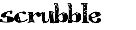 Schriftart Scrubble: Mehr Infos & Vorschau Generator TTF: Scrubble Schriftart