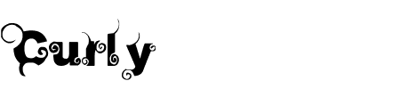 Schriftart Curly: Mehr Infos & Vorschau Generator TTF: Curly Schriftart