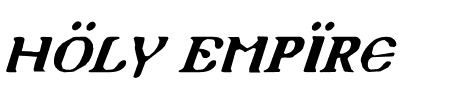 Holy Empire Italic Schriftart