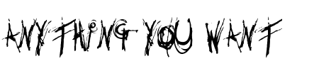 TTF: Anything you want Font