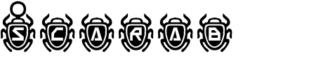 Scarab Border Schriftart